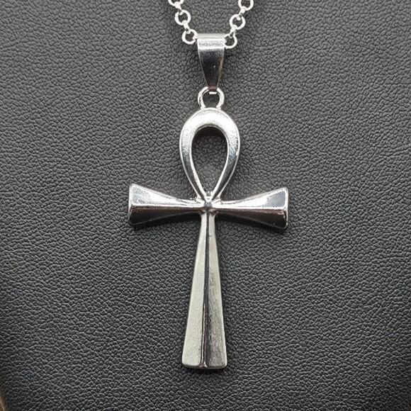Independent | Accessories | 925 Silver Necklace W Egyptian  925 Silver Necklace W/ Egyptian Ankh Pendant African Pride Men\'s Women\'s Gift
